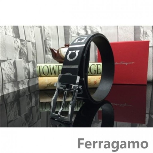 Ferragamo Gentle Monster leather belt with double gancini buckle GM173