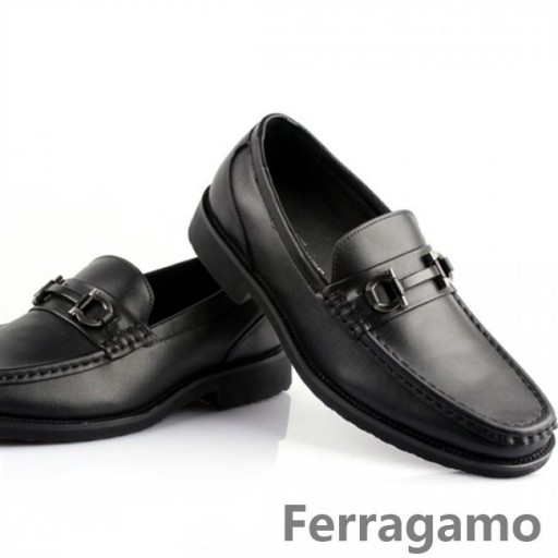 Ferragamo Master Loafer Shoes Black