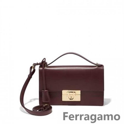 Salvatore Ferragamo Medium Gancio Lock Shoulder Bag Sale Online SFS-UU163