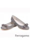 Ferragamo Varina Gray Flats