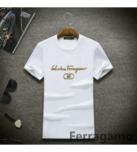 Ferragamo Short T-Shirt in white Online Factory Store