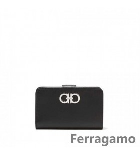 Salvatore Ferragamo Double Gancio French Wallet SFS-UU306