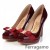Ferragamo high heel wine red 274