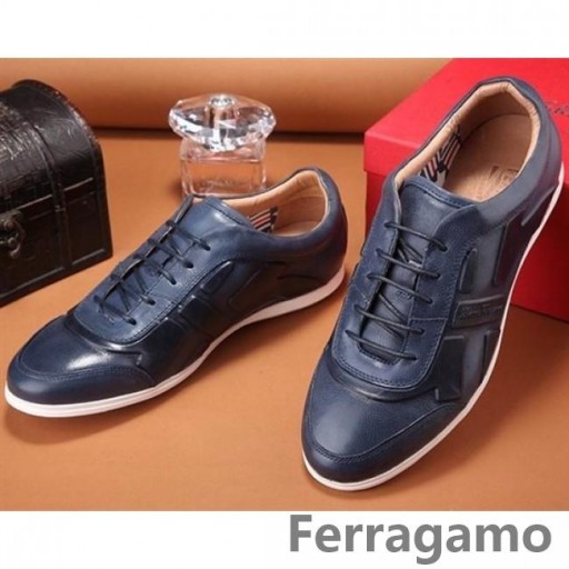 Ferragamo Gancio Tênis Azul
