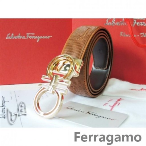 Ferragamo Ajustável Gancio Vara, Cinto de Fivela Na 85CM-105CM Tamanhos MW033