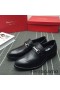 Ferragamo Derby Sapatos Em Preto
