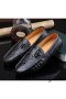 Ferragamo Driver Mocassins Com Vara Ornamento Sapatos Pretos