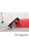 Ferragamo Suave Monstro cinto de couro com duplo gancini fivela GM002