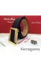 Ferragamo Suave Monstro cinto de couro com duplo gancini fivela GM117