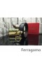 Ferragamo Suave Monstro cinto de couro com duplo gancini fivela GM162