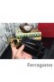 Ferragamo Suave Monstro cinto de couro com duplo gancini fivela GM162