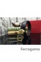 Ferragamo Suave Monstro cinto de couro com duplo gancini fivela GM165