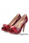 Ferragamo de salto alto cor de vinho 266