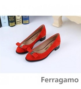 Ferragamo Baixa Sapatos De Salto 004