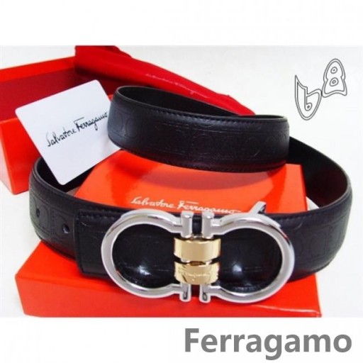 Ferragamo Állítható Gancio Vara Csatos Öv A 85 CM-105CM Méretben MW186