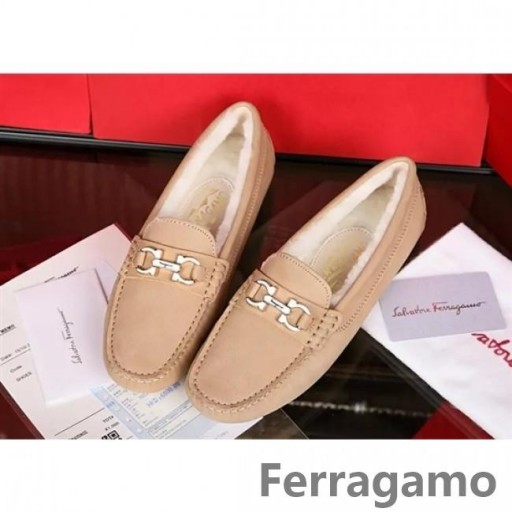 Ferragamo Gancio Kicsit Vezető Cipő 004