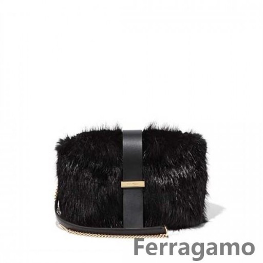 Salvatore Ferragamo Mink Fedél Kuplung Eladó Online