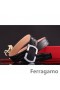 Ferragamo Szelíd Szörnyeteg bőr öv dupla gancini csat GM059