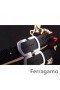 Ferragamo Szelíd Szörnyeteg bőr öv dupla gancini csat GM059