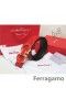 Ferragamo Állítható Gancio Vara Csatos Öv A 85 CM-105CM Méretben MW137