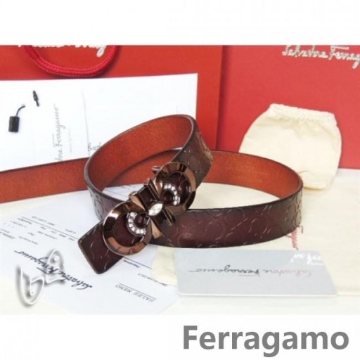 Ferragamo Adjustable Gancio Vara Buckle Chreasa I 85CM-105CM Méideanna MW076