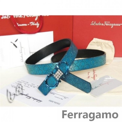 Ferragamo Adjustable Gancio Vara Buckle Chreasa I 85CM-105CM Méideanna MW085