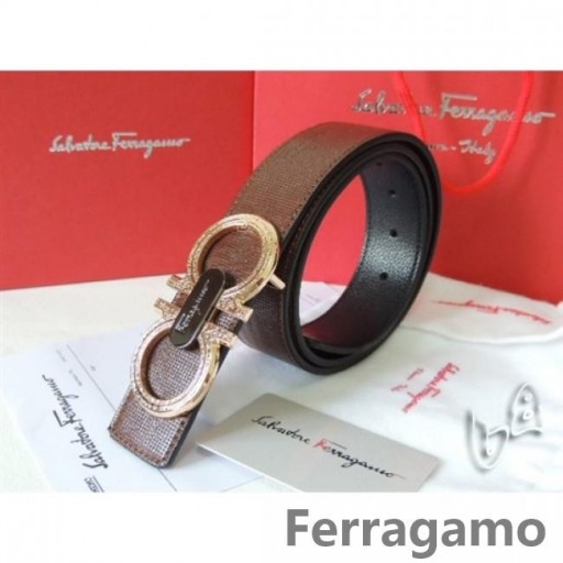 Ferragamo Adjustable Gancio Vara Buckle Chreasa I 85CM-105CM Méideanna MW130