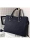 Ferragamo Mála Gráin Briefcase Gorm Ú-S911