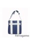 Ferragamo Gorm Leathar Bheaga Mála Messenger
