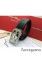 Ferragamo Milis Ollphéist leathar crios le dúbailte gancini búcla GM098