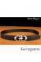 Ferragamo Eagrán Speisialta Adjustable Leathair Dúbailte Gancini Buckle Chreasa 008