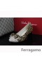 Ferragamo Leopard Vara Caipín Ladhar Lár-Súil Caidéil