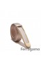 Salvatore Ferragamo Mheán Elongated Búcla Crios Díol STS-UU227