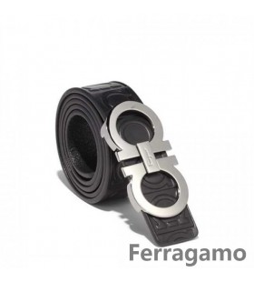 Salvatore Ferragamo Meánmhéide Dúbailte Gancio Crios Díol BF-U116