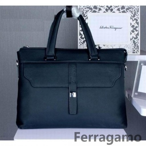 Ferragamo Grana Valigetta Borsa Blu TH-S912