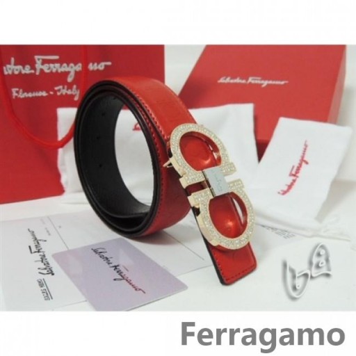 Ferragamo Regolabile Gancio Vara Cintura con Fibbia In 85CM-105CM Dimensioni MW105