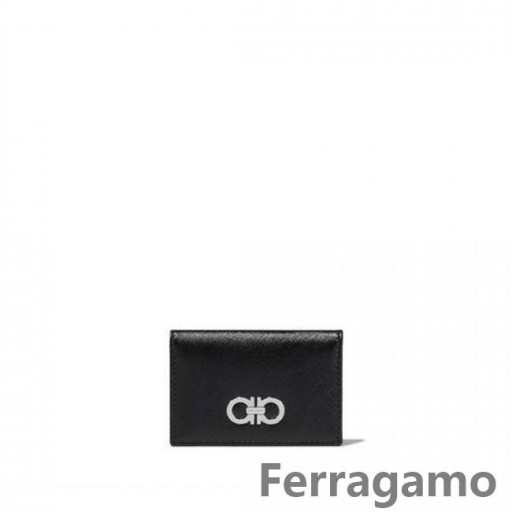 Salvatore Ferragamo Doppio Gancio Carta di Credito in Caso di fitodepurazione SFS-UU307