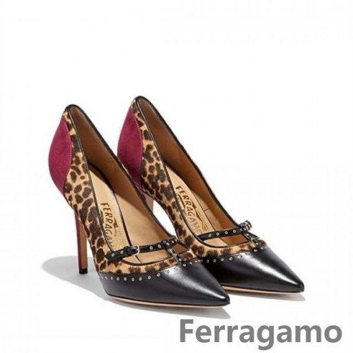 Salvatore Ferragamo Punta-punta-Taglio Laser Pompe SF-R795