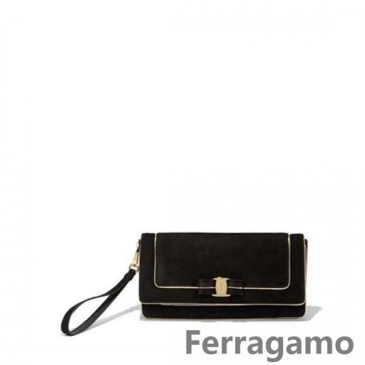 Salvatore Ferragamo Vara Bow Clutch Vendita Online