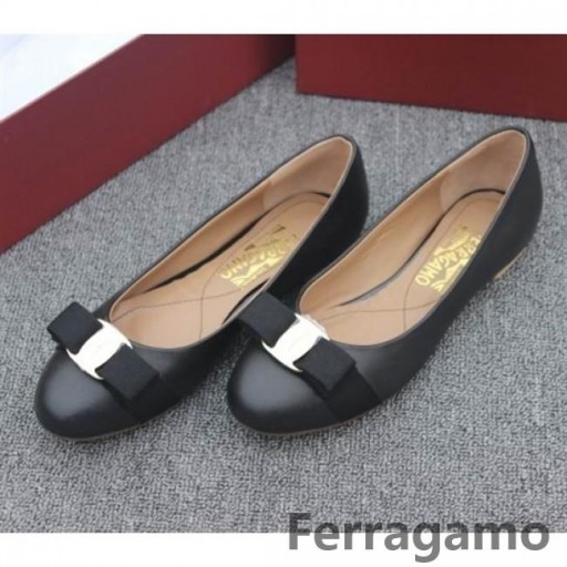 Salvatore Ferragamo Varina Flats Nero Vendita