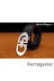 Ferragamo Edizione Speciale In Pelle Regolabile Doppio Gancini Fibbia Cintura 006