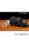 Ferragamo Edizione Speciale In Pelle Regolabile Doppio Gancini Fibbia Cintura 006