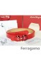 Ferragamo Regolabile Gancio Vara Cintura con Fibbia In 85CM-105CM Dimensioni MW086