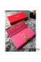 Ferragamo portafoglio in colore rosa con oro Gancio fibbia