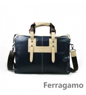 Ferragamo In Pelle Blu Borsa A Tracolla Piccola