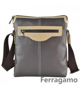 Ferragamo Schermata Con Il Logo Di Stampa Borsa A Tracolla In Pelle