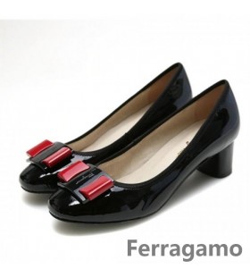Ferragamo My Flair In Pelle Nera Pompe