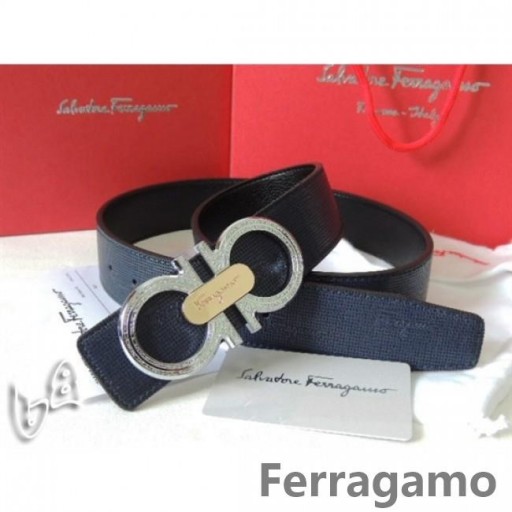 Ferragamo Justerbar Gancio Vara Spenne Beltet I 85CM-105CM Størrelser MW131