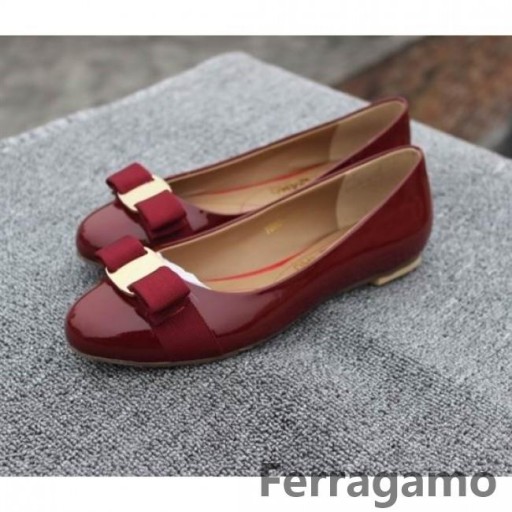Salvatore Ferragamo Varina Flats Svart Kjøpe