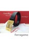 Ferragamo Svak Monster skinn belte med dobbel gancini spenne GM077